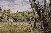 Camille Pissarro Multi pont de-sac under the sun Schwarz oil painting reproduction